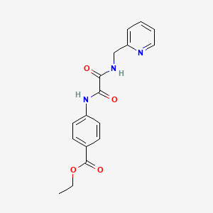 molecular formula C17H17N3O4 B5092161 ethyl 4-({oxo[(2-pyridinylmethyl)amino]acetyl}amino)benzoate 