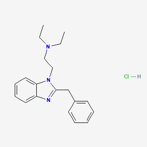molecular formula C20H26ClN3 B5092196 [2-(2-benzyl-1H-benzimidazol-1-yl)ethyl]diethylamine hydrochloride CAS No. 17817-84-4