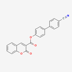 molecular formula C23H13NO4 B5092198 4'-cyano-4-biphenylyl 2-oxo-2H-chromene-3-carboxylate 