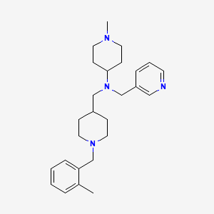 molecular formula C26H38N4 B5092211 1-methyl-N-{[1-(2-methylbenzyl)-4-piperidinyl]methyl}-N-(3-pyridinylmethyl)-4-piperidinamine 