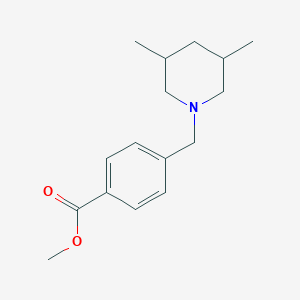 molecular formula C16H23NO2 B5092228 methyl 4-[(3,5-dimethyl-1-piperidinyl)methyl]benzoate 