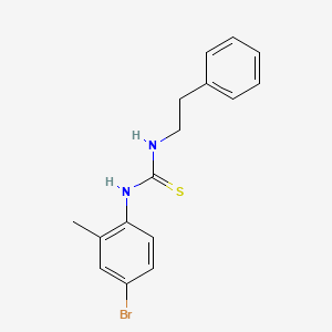 molecular formula C16H17BrN2S B5092239 N-(4-bromo-2-methylphenyl)-N'-(2-phenylethyl)thiourea 