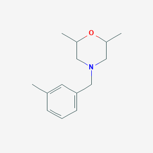 molecular formula C14H21NO B5092246 2,6-dimethyl-4-(3-methylbenzyl)morpholine 