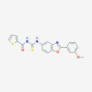 N-{[2-(3-methoxyphenyl)-1,3-benzoxazol-5-yl]carbamothioyl}thiophene-2-carboxamide