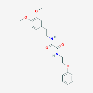 molecular formula C20H24N2O5 B5092283 N-[2-(3,4-dimethoxyphenyl)ethyl]-N'-(2-phenoxyethyl)ethanediamide 