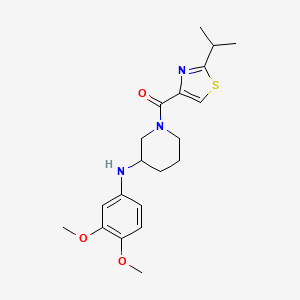 N-(3,4-dimethoxyphenyl)-1-[(2-isopropyl-1,3-thiazol-4-yl)carbonyl]-3-piperidinamine