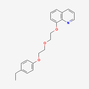 molecular formula C21H23NO3 B5092355 8-{2-[2-(4-ethylphenoxy)ethoxy]ethoxy}quinoline 