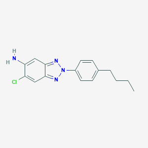 molecular formula C16H17ClN4 B509241 2-(4-丁基苯基)-6-氯-2H-1,2,3-苯并三唑-5-胺 CAS No. 443291-34-7