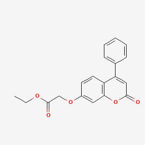 molecular formula C19H16O5 B5092426 ethyl [(2-oxo-4-phenyl-2H-chromen-7-yl)oxy]acetate 