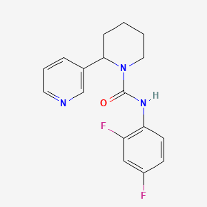 N-(2,4-difluorophenyl)-2-(3-pyridinyl)-1-piperidinecarboxamide