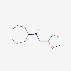 molecular formula C12H23NO B5092445 N-(tetrahydro-2-furanylmethyl)cycloheptanamine 