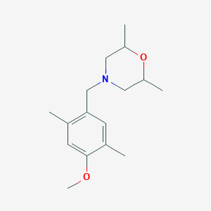 molecular formula C16H25NO2 B5092451 4-(4-methoxy-2,5-dimethylbenzyl)-2,6-dimethylmorpholine 