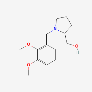 molecular formula C14H21NO3 B5092480 [1-(2,3-dimethoxybenzyl)-2-pyrrolidinyl]methanol 