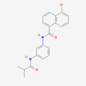 5-bromo-N-[3-(isobutyrylamino)phenyl]-1-naphthamide