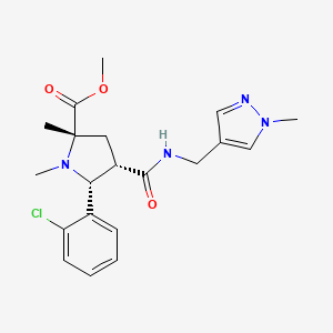 molecular formula C20H25ClN4O3 B5092576 methyl (2S*,4S*,5R*)-5-(2-chlorophenyl)-1,2-dimethyl-4-({[(1-methyl-1H-pyrazol-4-yl)methyl]amino}carbonyl)-2-pyrrolidinecarboxylate 