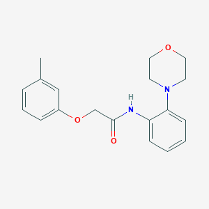 2-(3-methylphenoxy)-N-[2-(morpholin-4-yl)phenyl]acetamide
