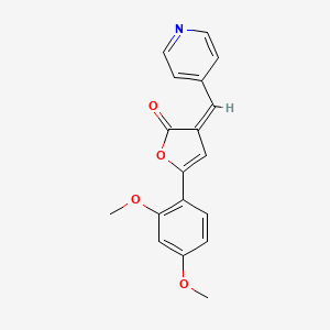 5-(2,4-dimethoxyphenyl)-3-(4-pyridinylmethylene)-2(3H)-furanone