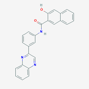 molecular formula C25H17N3O2 B5092623 3-hydroxy-N-[3-(2-quinoxalinyl)phenyl]-2-naphthamide 