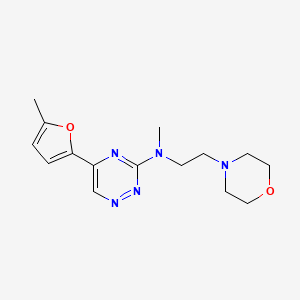 molecular formula C15H21N5O2 B5092661 N-methyl-5-(5-methyl-2-furyl)-N-[2-(4-morpholinyl)ethyl]-1,2,4-triazin-3-amine 