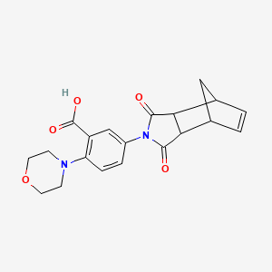 5-(3,5-dioxo-4-azatricyclo[5.2.1.0~2,6~]dec-8-en-4-yl)-2-(4-morpholinyl)benzoic acid