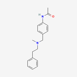 molecular formula C18H22N2O B5092723 N-(4-{[methyl(2-phenylethyl)amino]methyl}phenyl)acetamide 