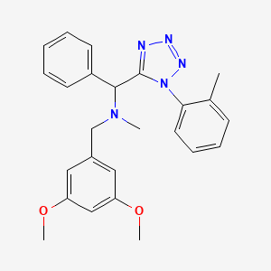 (3,5-dimethoxybenzyl)methyl[[1-(2-methylphenyl)-1H-tetrazol-5-yl](phenyl)methyl]amine