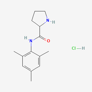 molecular formula C14H21ClN2O B5092743 N-mesitylprolinamide hydrochloride 