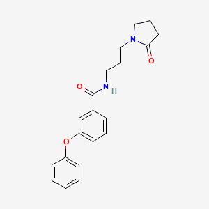 N-[3-(2-oxopyrrolidin-1-yl)propyl]-3-phenoxybenzamide