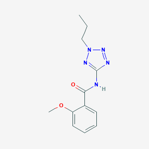 molecular formula C12H15N5O2 B509279 2-methoxy-N-(2-propyltetrazol-5-yl)benzamide CAS No. 593241-45-3