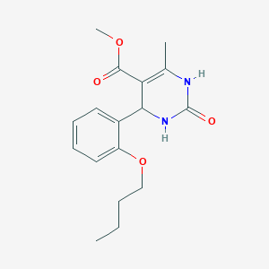 molecular formula C17H22N2O4 B5092806 methyl 4-(2-butoxyphenyl)-6-methyl-2-oxo-1,2,3,4-tetrahydro-5-pyrimidinecarboxylate 