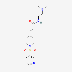 N-[2-(dimethylamino)ethyl]-3-[1-(3-pyridinylsulfonyl)-4-piperidinyl]propanamide