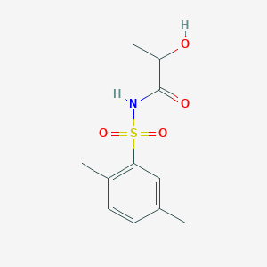 N-(2,5-dimethylphenyl)sulfonyl-2-hydroxypropanamide