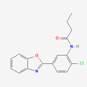 N-[5-(1,3-benzoxazol-2-yl)-2-chlorophenyl]butanamide