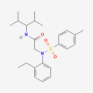 N-(2,4-dimethylpentan-3-yl)-N~2~-(2-ethylphenyl)-N~2~-[(4-methylphenyl)sulfonyl]glycinamide