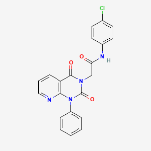 molecular formula C21H15ClN4O3 B5092942 N-(4-CHLOROPHENYL)-2-{2,4-DIOXO-1-PHENYL-1H,2H,3H,4H-PYRIDO[2,3-D]PYRIMIDIN-3-YL}ACETAMIDE 