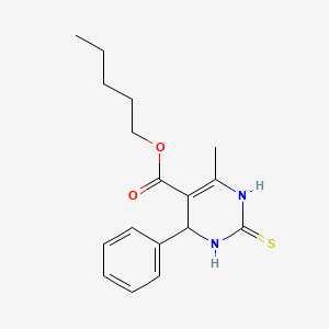 pentyl 6-methyl-4-phenyl-2-thioxo-1,2,3,4-tetrahydro-5-pyrimidinecarboxylate