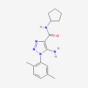 5-amino-N-cyclopentyl-1-(2,5-dimethylphenyl)-1H-1,2,3-triazole-4-carboxamide