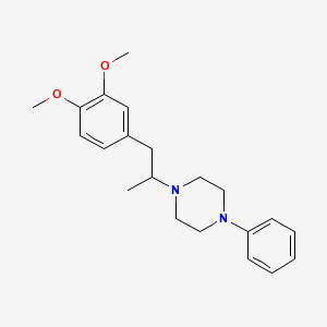 1-[2-(3,4-dimethoxyphenyl)-1-methylethyl]-4-phenylpiperazine