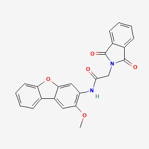 2-(1,3-dioxo-1,3-dihydro-2H-isoindol-2-yl)-N-(2-methoxydibenzo[b,d]furan-3-yl)acetamide