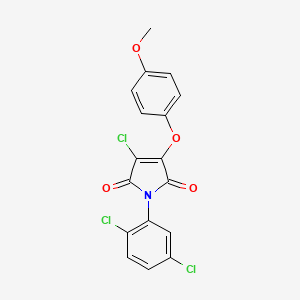 3-chloro-1-(2,5-dichlorophenyl)-4-(4-methoxyphenoxy)-1H-pyrrole-2,5-dione