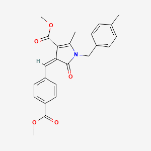 methyl 4-[4-(methoxycarbonyl)benzylidene]-2-methyl-1-(4-methylbenzyl)-5-oxo-4,5-dihydro-1H-pyrrole-3-carboxylate