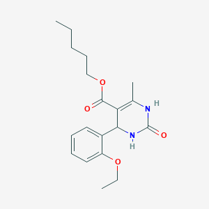 pentyl 4-(2-ethoxyphenyl)-6-methyl-2-oxo-1,2,3,4-tetrahydro-5-pyrimidinecarboxylate