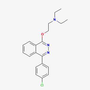 2-{[4-(4-chlorophenyl)phthalazin-1-yl]oxy}-N,N-diethylethanamine