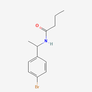 molecular formula C12H16BrNO B5093105 N-[1-(4-bromophenyl)ethyl]butanamide 