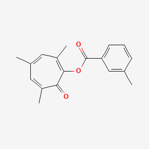 2,4,6-trimethyl-7-oxo-1,3,5-cycloheptatrien-1-yl 3-methylbenzoate