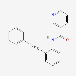 N-[2-(phenylethynyl)phenyl]nicotinamide