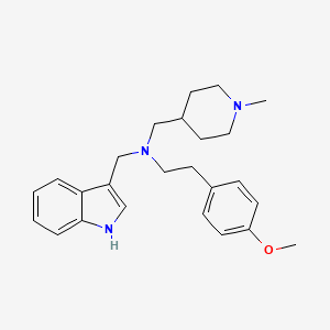 (1H-indol-3-ylmethyl)[2-(4-methoxyphenyl)ethyl][(1-methyl-4-piperidinyl)methyl]amine