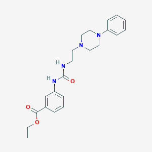 Ethyl 3-({[2-(4-phenylpiperazin-1-YL)ethyl]carbamoyl}amino)benzoate