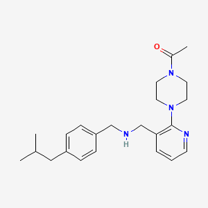 1-[2-(4-acetyl-1-piperazinyl)-3-pyridinyl]-N-(4-isobutylbenzyl)methanamine