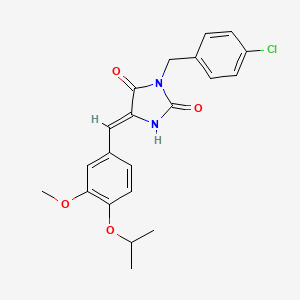 3-(4-chlorobenzyl)-5-(4-isopropoxy-3-methoxybenzylidene)-2,4-imidazolidinedione